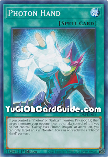 Yu-Gi-Oh Card: Photon Hand