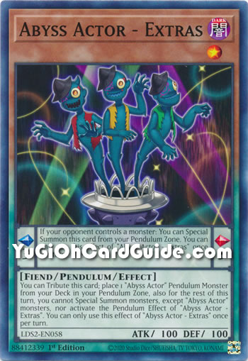 Yu-Gi-Oh Card: Abyss Actor - Extras