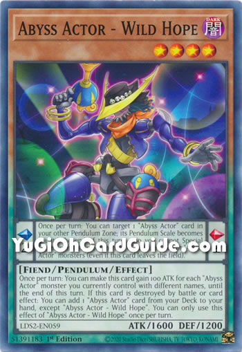 Yu-Gi-Oh Card: Abyss Actor - Wild Hope