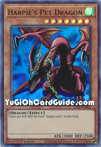 Yu-Gi-Oh Card: Harpie's Pet Dragon
