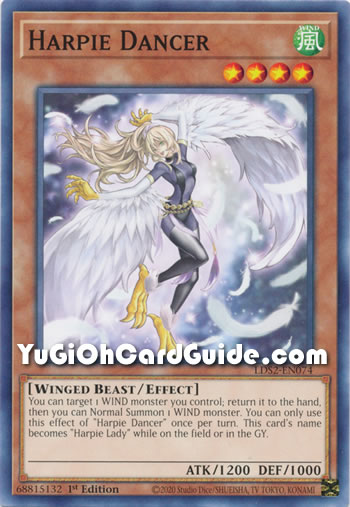 Yu-Gi-Oh Card: Harpie Dancer