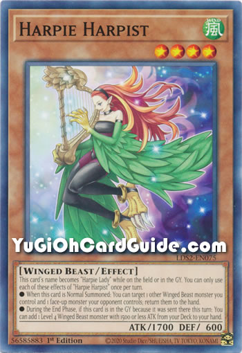 Yu-Gi-Oh Card: Harpie Harpist