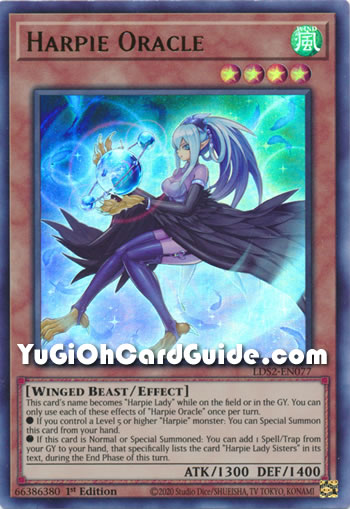 Yu-Gi-Oh Card: Harpie Oracle