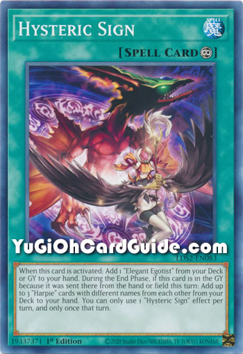 Yu-Gi-Oh Card: Hysteric Sign