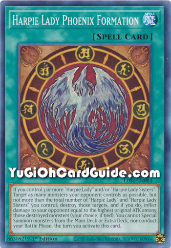 Yu-Gi-Oh Card: Harpie Lady Phoenix Formation