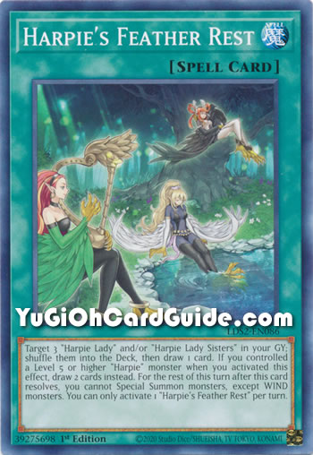 Yu-Gi-Oh Card: Harpie's Feather Rest