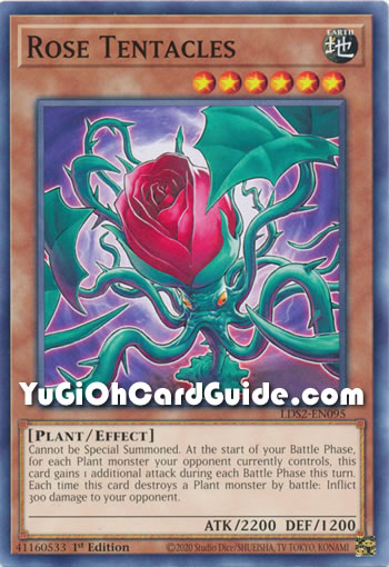 Yu-Gi-Oh Card: Rose Tentacles