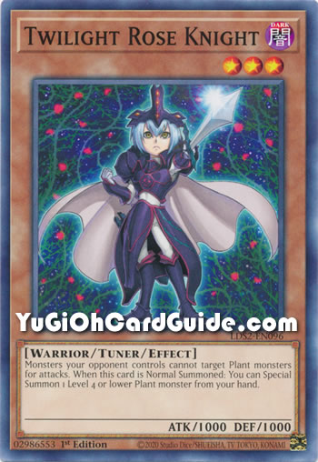 Yu-Gi-Oh Card: Twilight Rose Knight