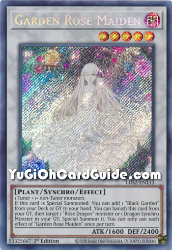 Yu-Gi-Oh Card: Garden Rose Maiden