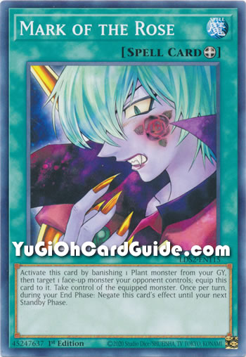 Yu-Gi-Oh Card: Mark of the Rose