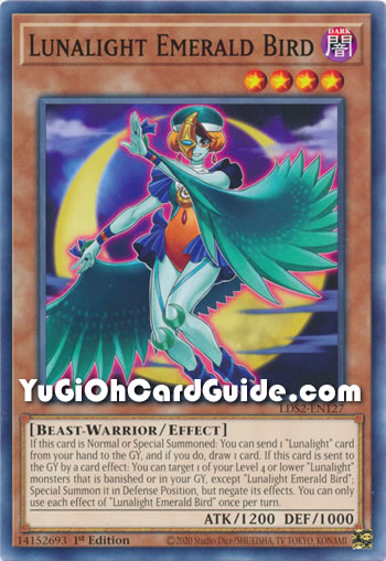 Yu-Gi-Oh Card: Lunalight Emerald Bird