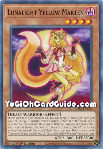 Yu-Gi-Oh Card: Lunalight Yellow Marten