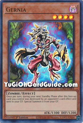 Yu-Gi-Oh Card: Gernia