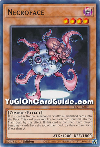 Yu-Gi-Oh Card: Necroface
