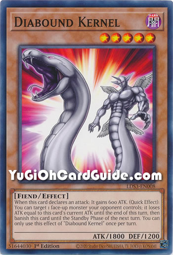 Yu-Gi-Oh Card: Diabound Kernel
