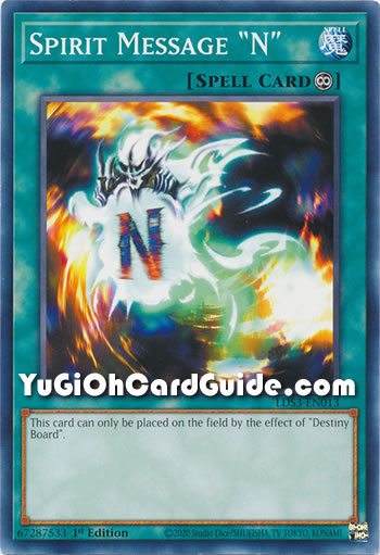 Yu-Gi-Oh Card: Spirit Message 