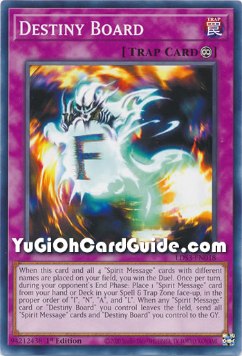 Yu-Gi-Oh Card: Destiny Board