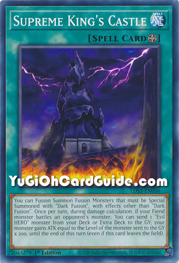 Yu-Gi-Oh Card: Supreme King's Castle