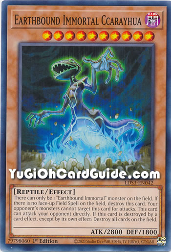 Yu-Gi-Oh Card: Earthbound Immortal Ccarayhua