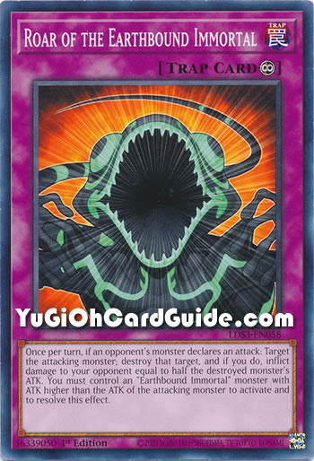 Yu-Gi-Oh Card: Roar of the Earthbound