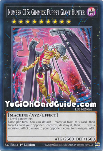 Yu-Gi-Oh Card: Number C15: Gimmick Puppet Giant Hunter