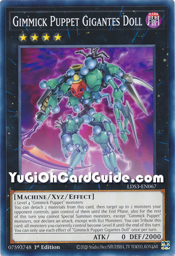 Yu-Gi-Oh Card: Gimmick Puppet Gigantes Doll