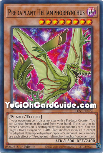Yu-Gi-Oh Card: Predaplant Heliamphorhynchus
