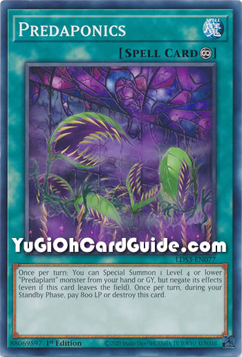 Yu-Gi-Oh Card: Predaponics