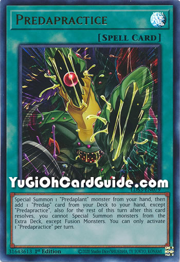 Yu-Gi-Oh Card: Predapractice