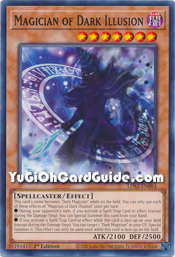 Yu-Gi-Oh Card: Magician of Dark Illusion