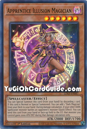 Yu-Gi-Oh Card: Apprentice Illusion Magician