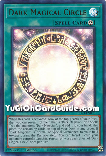 Yu-Gi-Oh Card: Dark Magical Circle