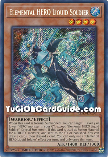Yu-Gi-Oh Card: Elemental HERO Liquid Soldier