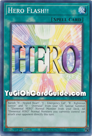Yu-Gi-Oh Card: Hero Flash!!