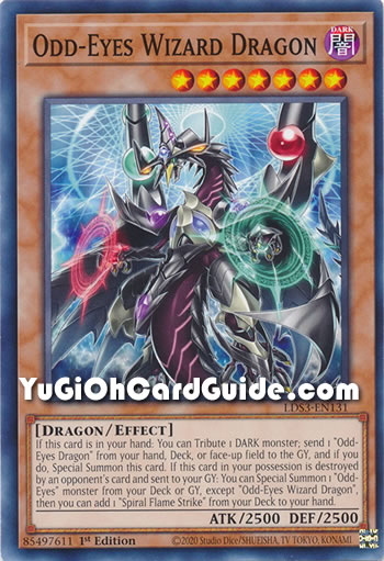 Yu-Gi-Oh Card: Odd-Eyes Wizard Dragon