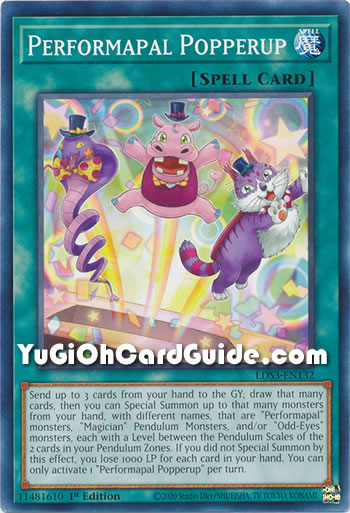 Yu-Gi-Oh Card: Performapal Popperup
