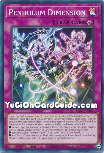 Yu-Gi-Oh Card: Pendulum Dimension