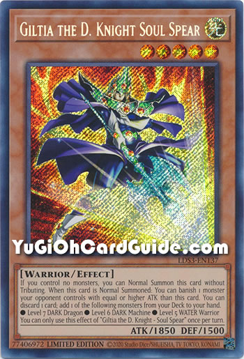 Yu-Gi-Oh Card: Giltia the D. Knight - Soul Spear