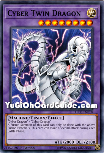 Yu-Gi-Oh Card: Cyber Twin Dragon