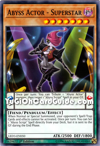Yu-Gi-Oh Card: Abyss Actor - Superstar