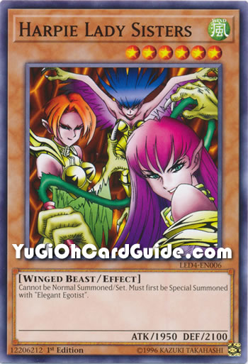 Yu-Gi-Oh! Harpie Queen LED4-EN007 – 1. Edition Common Aus Legendary Duelists: Sisters Of The Rose