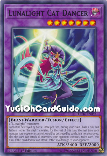 Yu-Gi-Oh Card: Lunalight Cat Dancer