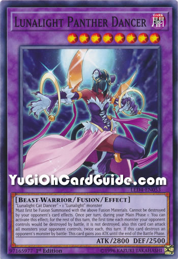 Yu-Gi-Oh Card: Lunalight Panther Dancer