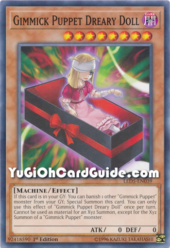 Yu-Gi-Oh Card: Gimmick Puppet Dreary Doll