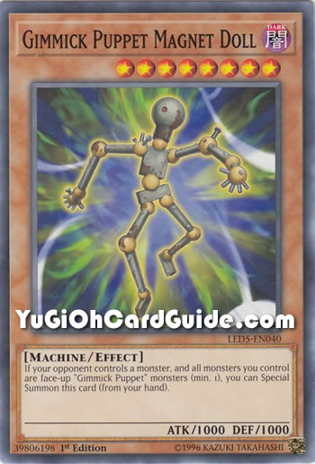 Yu-Gi-Oh Card: Gimmick Puppet Magnet Doll