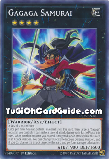 Yu-Gi-Oh Card: Gagaga Samurai