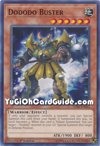 Yu-Gi-Oh Card: Dododo Buster