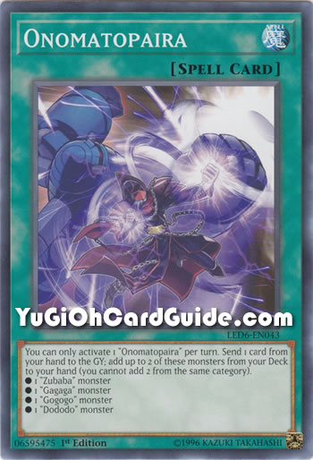 Yu-Gi-Oh Card: Onomatopaira