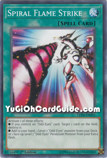 Yu-Gi-Oh Card: Spiral Flame Strike