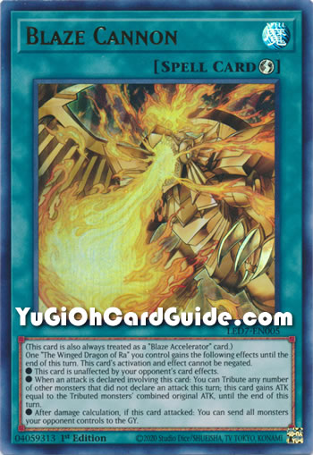 Yu-Gi-Oh Card: Blaze Cannon